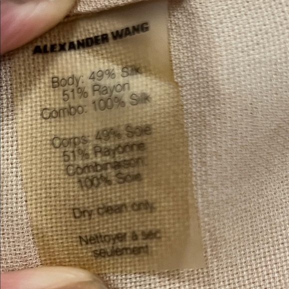 Alexander Wang Women's Cream Button Down Shirt - Picture 7 of 7